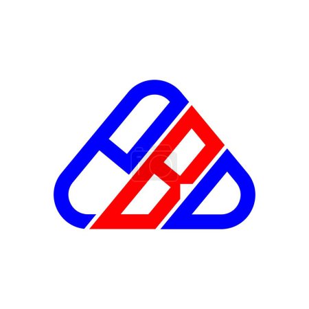 Téléchargez les illustrations : Logo de lettre PBD design créatif avec graphique vectoriel, logo PBD simple et moderne. - en licence libre de droit