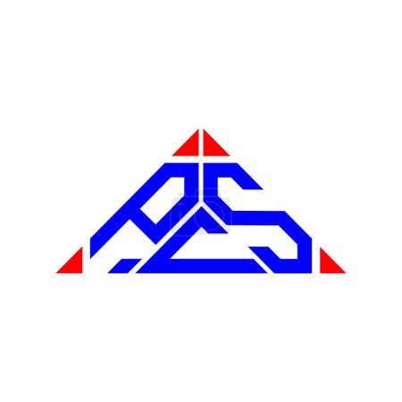 Ilustración de Diseño creativo del logotipo de la letra de PCS con gráfico vectorial, logotipo simple y moderno de PCS. - Imagen libre de derechos