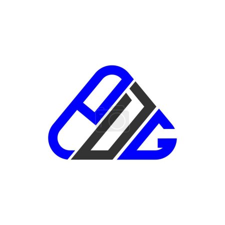 Ilustración de Diseño creativo del logotipo de la letra PDG con gráfico vectorial, logotipo simple y moderno PDG. - Imagen libre de derechos