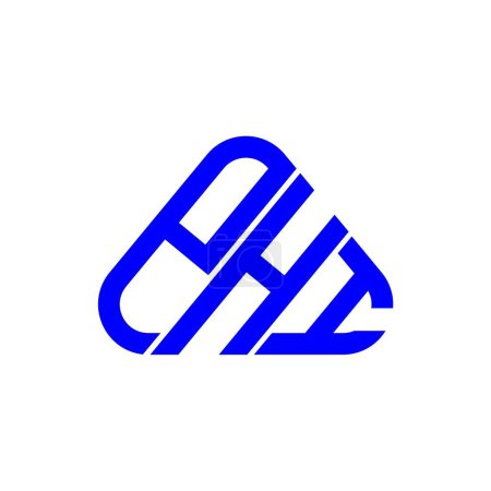 Ilustración de Diseño creativo del logotipo de la letra PHI con gráfico vectorial, logotipo simple y moderno de PHI. - Imagen libre de derechos
