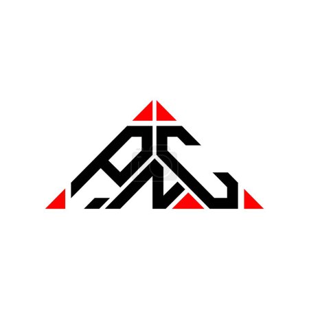 Ilustración de Diseño creativo del logotipo de la letra de PNC con gráfico vectorial, logotipo simple y moderno de PNC. - Imagen libre de derechos