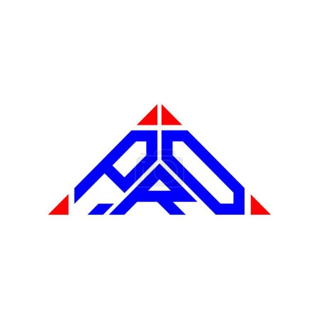 Ilustración de Diseño creativo del logotipo de la letra de P R O con gráfico vectorial, logotipo simple y moderno de P R O. - Imagen libre de derechos