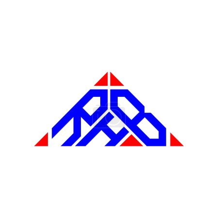 Ilustración de Diseño creativo del logotipo de la letra RHB con gráfico vectorial, logotipo simple y moderno RHB. - Imagen libre de derechos