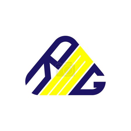 Téléchargez les illustrations : Logo lettre RMG design créatif avec graphique vectoriel, logo simple et moderne RMG. - en licence libre de droit