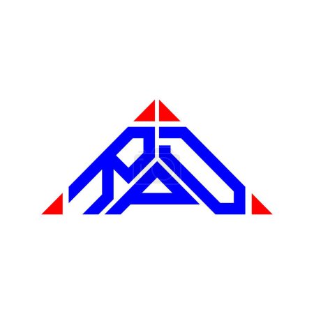 Ilustración de Diseño creativo del logotipo de la letra RPD con gráfico vectorial, logotipo simple y moderno RPD. - Imagen libre de derechos