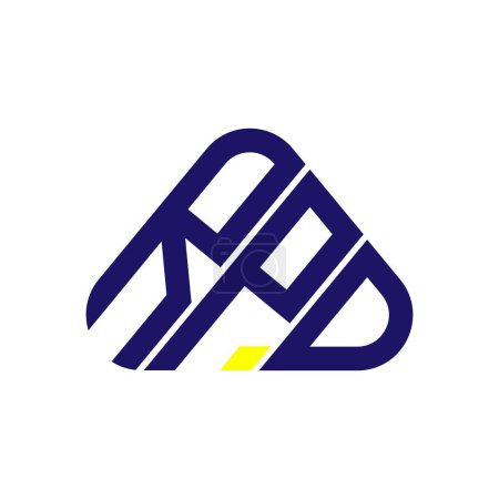 Ilustración de Diseño creativo del logotipo de la letra RPD con gráfico vectorial, logotipo simple y moderno RPD. - Imagen libre de derechos