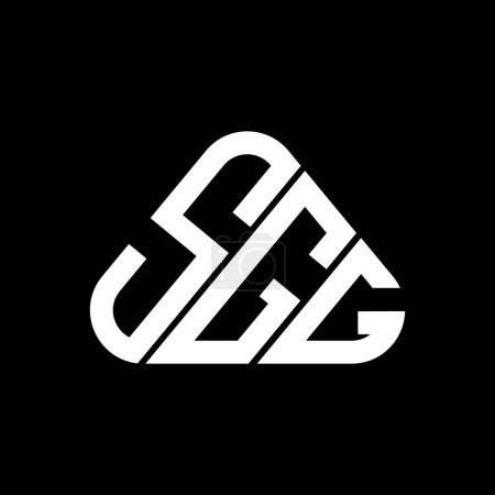 Illustration for SGG letter logo creative design with vector graphic, SGG simple and modern logo. - Royalty Free Image