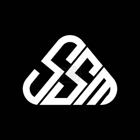 Ilustración de SSM letter logo creative design with vector graphic, SSM simple and modern logo. - Imagen libre de derechos