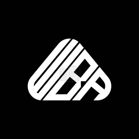 Téléchargez les illustrations : WBA letter logo creative design with vector graphic, WBA simple and modern logo. - en licence libre de droit