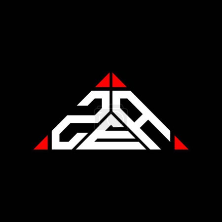 Ilustración de ZEA letter logo creative design with vector graphic, ZEA simple and modern logo. - Imagen libre de derechos