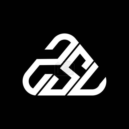 Téléchargez les illustrations : ZSU letter logo creative design with vector graphic, ZSU simple and modern logo. - en licence libre de droit
