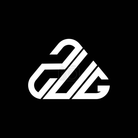 Ilustración de ZUG letter logo creative design with vector graphic, ZUG simple and modern logo. - Imagen libre de derechos