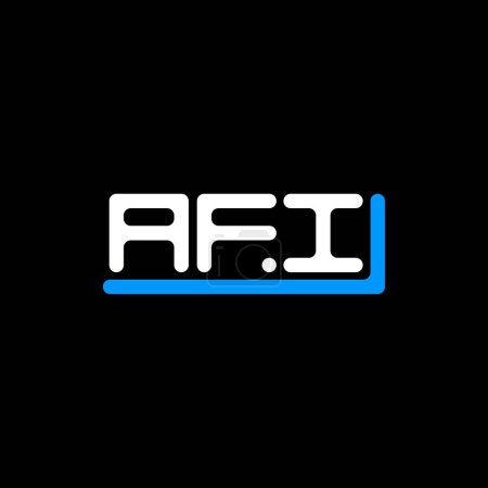 Téléchargez les illustrations : AFI letter logo creative design with vector graphic, AFI simple and modern logo. - en licence libre de droit