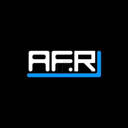 Téléchargez les illustrations : AFR letter logo creative design with vector graphic, AFR simple and modern logo. - en licence libre de droit