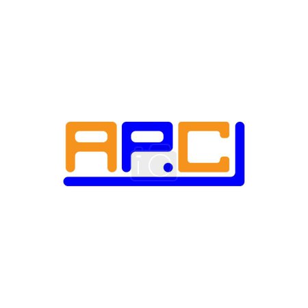 Ilustración de APC letter logo creative design with vector graphic, APC simple and modern logo. - Imagen libre de derechos