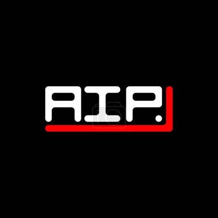 Ilustración de AIP letter logo creative design with vector graphic, AIP simple and modern logo. - Imagen libre de derechos