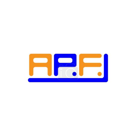 Téléchargez les illustrations : APF letter logo creative design with vector graphic, APF simple and modern logo. - en licence libre de droit