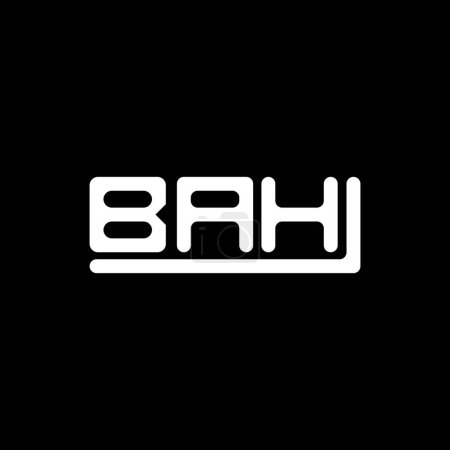 Téléchargez les illustrations : BAH letter logo creative design with vector graphic, BAH simple and modern logo. - en licence libre de droit