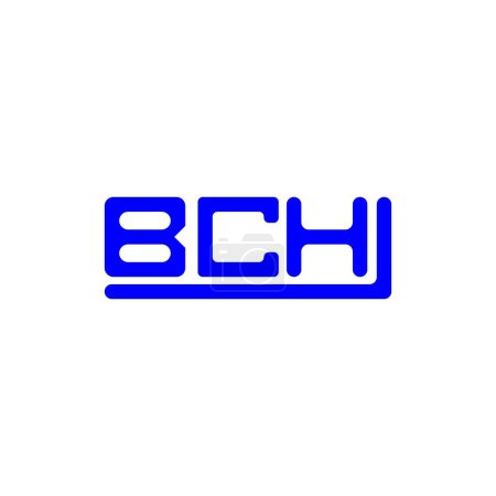 Illustration for BCH letter logo creative design with vector graphic, BCH simple and modern logo. - Royalty Free Image