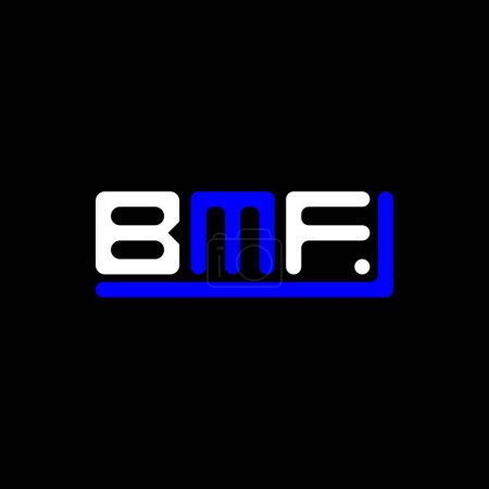 Téléchargez les illustrations : BMF lettre logo design créatif avec graphique vectoriel, BMF logo simple et moderne. - en licence libre de droit
