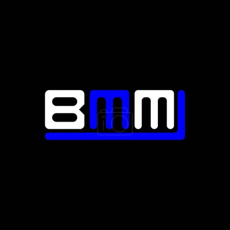 Illustration for BMM letter logo creative design with vector graphic, BMM simple and modern logo. - Royalty Free Image