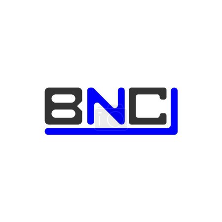 Ilustración de Diseño creativo del logotipo de la letra de BNC con gráfico vectorial, logotipo simple y moderno de BNC. - Imagen libre de derechos