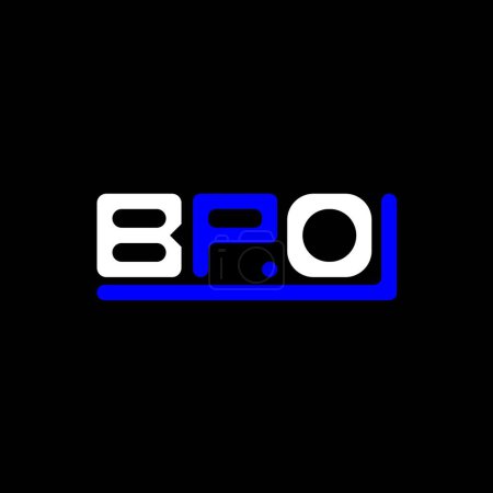 Téléchargez les illustrations : BPO letter logo creative design with vector graphic, BPO simple and modern logo. - en licence libre de droit