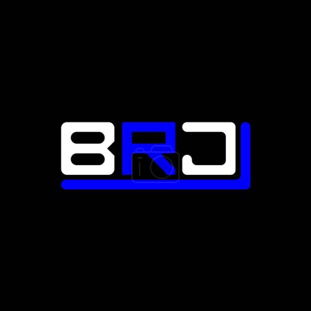 Téléchargez les illustrations : BRJ lettre logo design créatif avec graphique vectoriel, BRJ logo simple et moderne. - en licence libre de droit