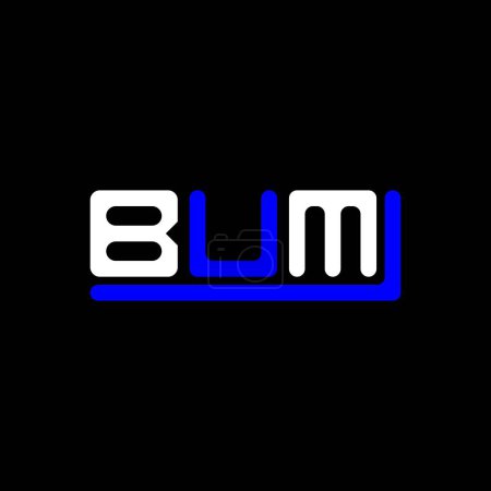 Téléchargez les illustrations : BUM letter logo creative design with vector graphic, BUM simple and modern logo. - en licence libre de droit