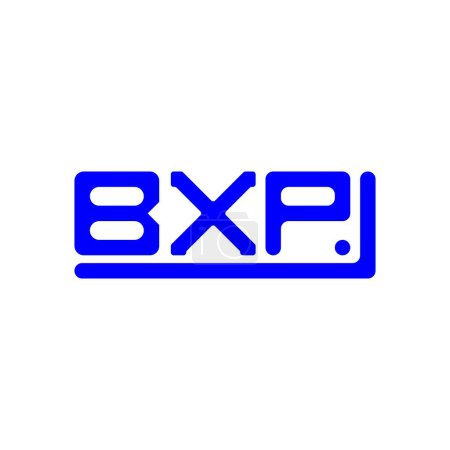 Illustration for BXP letter logo creative design with vector graphic, BXP simple and modern logo. - Royalty Free Image