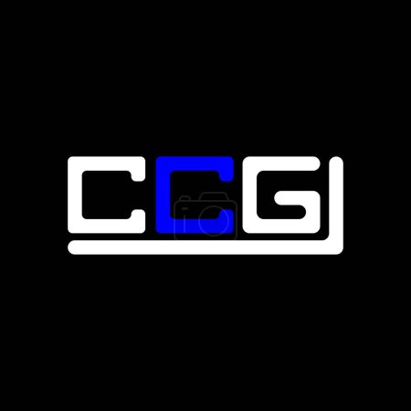 Ilustración de Diseño creativo del logotipo de la letra CCG con gráfico vectorial, logotipo CCG simple y moderno. - Imagen libre de derechos