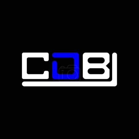 Ilustración de CDB letter logo creative design with vector graphic, CDB simple and modern logo. - Imagen libre de derechos