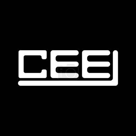 Illustration for CEE letter logo creative design with vector graphic, CEE simple and modern logo. - Royalty Free Image
