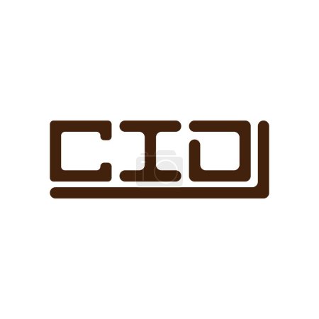 Ilustración de Diseño creativo del logotipo de la letra de CID con gráfico vectorial, logotipo simple y moderno de CID. - Imagen libre de derechos
