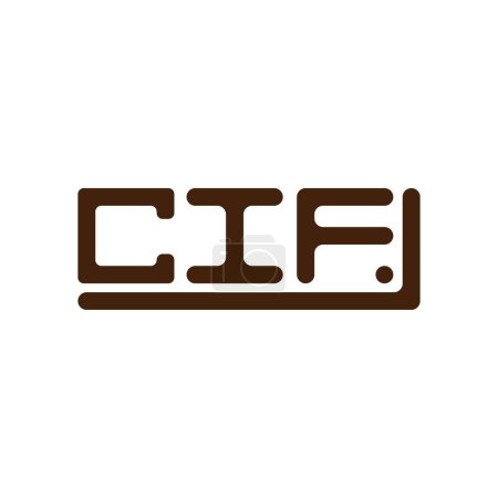 Téléchargez les illustrations : CIF lettre logo design créatif avec graphique vectoriel, CIF logo simple et moderne. - en licence libre de droit