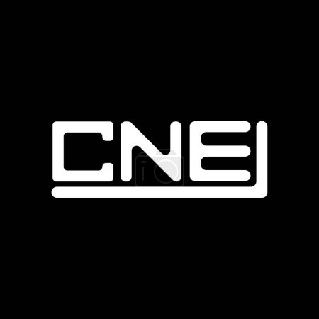 Téléchargez les illustrations : CNE letter logo creative design with vector graphic, CNE simple and modern logo. - en licence libre de droit