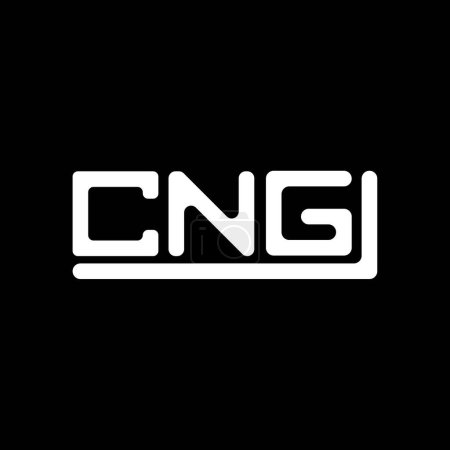 Téléchargez les illustrations : CNG letter logo creative design with vector graphic, CNG simple and modern logo. - en licence libre de droit