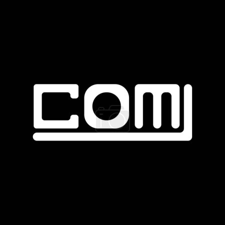Ilustración de Diseño creativo del logotipo de la letra COM con gráfico vectorial, logotipo simple y moderno de COM. - Imagen libre de derechos
