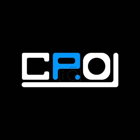 Ilustración de Diseño creativo del logotipo de la letra de GPO con gráfico vectorial, logotipo simple y moderno de GPO. - Imagen libre de derechos