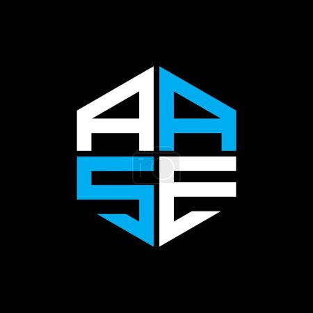 Ilustración de Diseño creativo del logotipo de la letra de AASE con gráfico vectorial, logotipo simple y moderno de AASE. - Imagen libre de derechos
