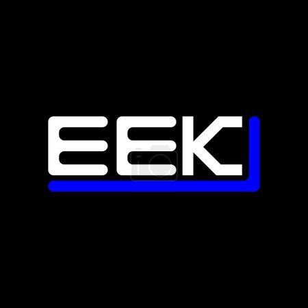 Ilustración de Diseño creativo del logotipo de la letra EEK con gráfico vectorial, logotipo simple y moderno EEK. - Imagen libre de derechos