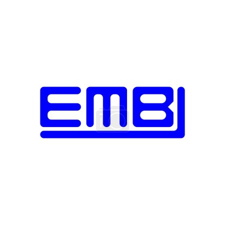 Téléchargez les illustrations : EMB letter logo creative design with vector graphic, EMB simple and modern logo. - en licence libre de droit