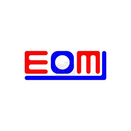 Téléchargez les illustrations : EOM lettre logo design créatif avec graphique vectoriel, EOM logo simple et moderne. - en licence libre de droit