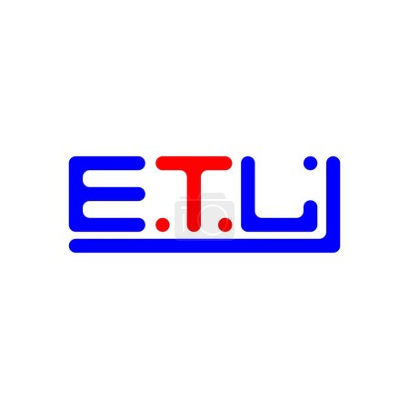 Illustration for ETL letter logo creative design with vector graphic, ETL simple and modern logo. - Royalty Free Image