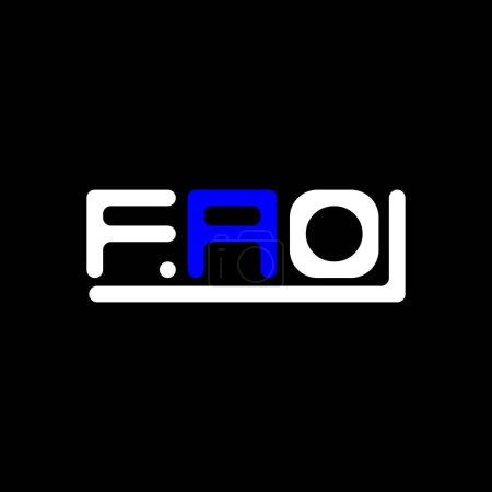 Téléchargez les illustrations : Lettre FAO logo design créatif avec graphique vectoriel, FAO logo simple et moderne. - en licence libre de droit