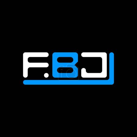 Illustration for FBJ letter logo creative design with vector graphic, FBJ simple and modern logo. - Royalty Free Image
