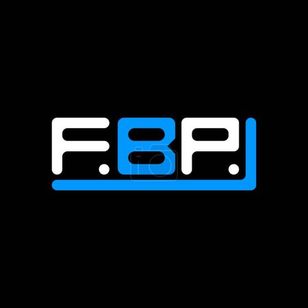 Ilustración de FBP letter logo creative design with vector graphic, FBP simple and modern logo. - Imagen libre de derechos