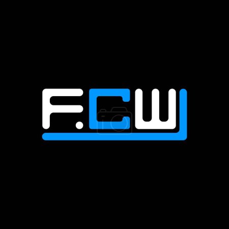 Illustration for FCW letter logo creative design with vector graphic, FCW simple and modern logo. - Royalty Free Image