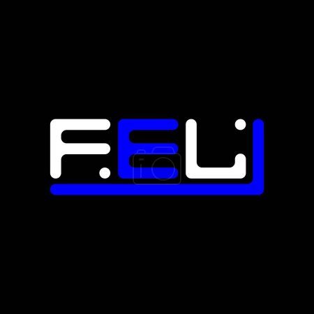 Téléchargez les illustrations : FEL lettre logo design créatif avec graphique vectoriel, FEL logo simple et moderne. - en licence libre de droit