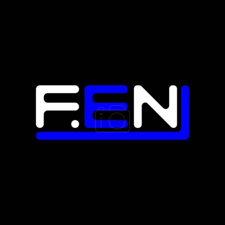 Ilustración de Diseño creativo del logotipo de la letra FEN con gráfico vectorial, logotipo simple y moderno de FEN. - Imagen libre de derechos